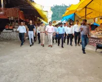 सहारनपुर: शाकम्भरी देवी मंदिर में नवरात्रि मेले की तैयारियां तेज, जिलाधिकारी ने किया निरीक्षण