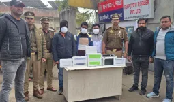 नोएडा: फर्जी लैप्स बीमा कॉल सेंटर का पर्दाफाश, 3 साइबर अपराधी गिरफ्तार