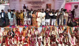 नोएडा: वेलेंटाइन डे पर 25 कन्याओं का ओपा सेवा फाउंडेशन द्वारा सामूहिक विवाह