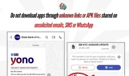 'एसबीआई योनो' ऐप के नाम पर सोशल मीडिया पर वायरल हो रहा फर्जी मैसेज, डाउनलोड नहीं करें एपीके फाइल