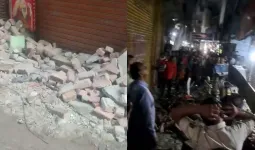 गुरुग्राम: जर्जर मकान की छत गिरने से मलबे में दबकर एक की मौत, बच्ची समेत 5 घायल