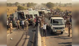 हरियाणा: जींद में चालक की वीडियो कॉल 50 जिंदगियों पर पड़ी भारी, चालक समेत 13 की हालत गंभीर