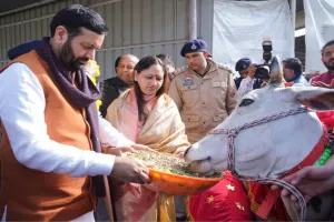 4 गौशालाओं को चारे के लिए 1 करोड़ 22 लाख रुपये का अनुदान, मुख्यमंत्री ने वितरित किए चेक