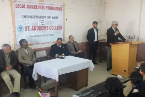 सेंट एंड्रयूज कॉलेज में एएजी अनिल प्रताप सिंह ने विद्यार्थियों काे बताए सफलता के मूल मंत्र