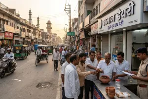 मंसूरपुर में 'डेयरी' की दही में निकले कीड़े, संचालक ने दी धमकी तो भड़के ग्रामीण; खाद्य विभाग ने लिए सैंपल