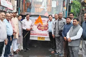 शामली से रवाना हुई अग्रोहा धाम की पावन यात्रा,नगरपालिका चेयरमैन ने दिखाई हरी झंडी