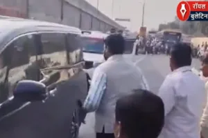 कानपुर में VIP स्वागत से थमा ट्रैफिक! बीच सड़क माला पहनते दिखे डिप्टी CM