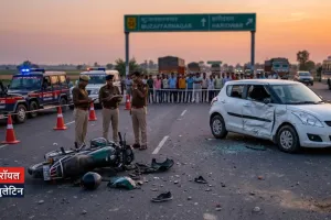 मुजफ्फरनगर: तेज रफ्तार का कहर, दो अलग-अलग सड़क हादसों में दो लोगों की दर्दनाक मौत, कार चकनाचूर