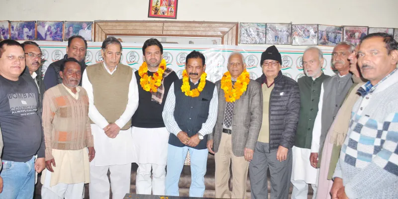 शामली में कांग्रेस ने नवनियुक्त पदाधिकारियों का अभिनंदन किया