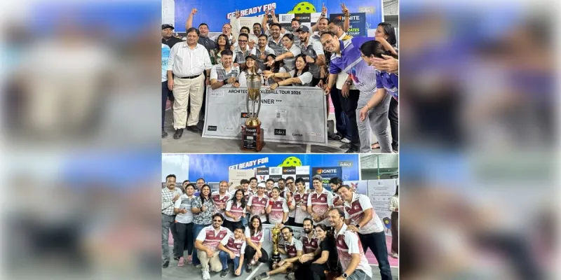 मैदान-ए-जंग में आर्किटेक्ट्स का जलवा: नेक्सियन ने जीता पिकलबॉल टूर्नामेंट 2026 का खिताब, डिजाइन की दुनिया छोड़ खेल के मैदान में उतरे 150 दिग्गज