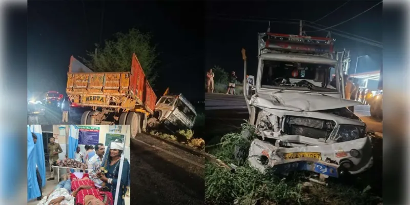 हरियाणा के फतेहाबाद में भीषण सड़क हादसा: किशोर की दर्दनाक मौत, एक ही परिवार के 12 घायल