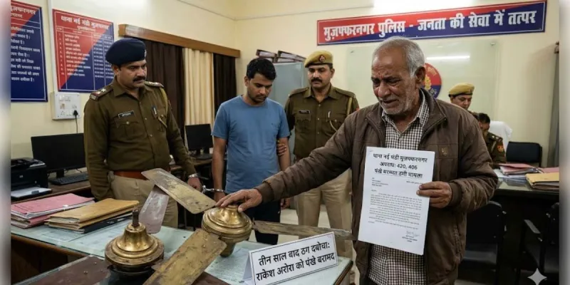 मुजफ्फरनगर: तीन साल की फरारी के बाद पुलिस की गिरफ्त में 'शातिर पंखा ठग'