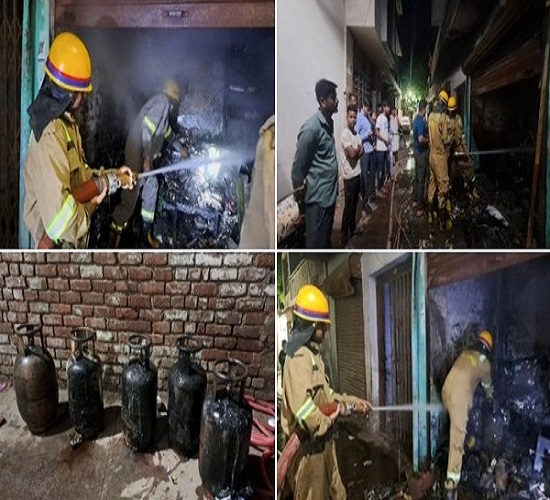 कानपुर में अज्ञात कारणों से घर में लगी आग, सामान जलकर राख