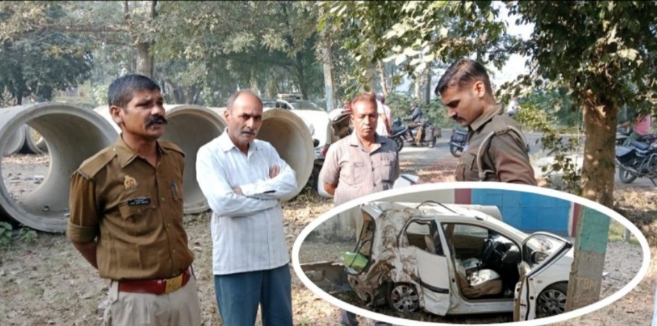 बिजनौर में सड़क हादसे में तीन दोस्तों की मौत, दो घायल