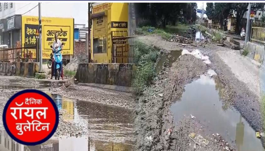 मुजफ्फरनगर परिक्रमा-2, गड्ढों और गंदे पानी से परेशान है परिक्रमा मार्ग के व्यापारी व राहगीर