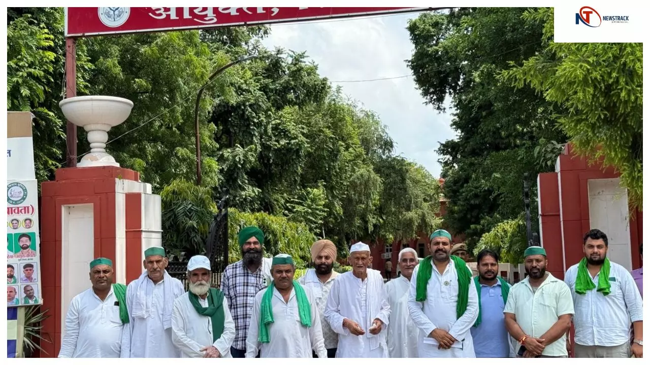 मेरठ में गन्ना भुगतान में देरी को लेकर भाकियू का कमिश्नरी घेराव, आंदोलन की चेतावनी