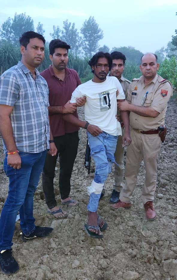 शामली में पुलिस और गौ-तस्करों के बीच मुठभेड़, एक तस्कर गोली लगने से घायल, गिरफ्तार
