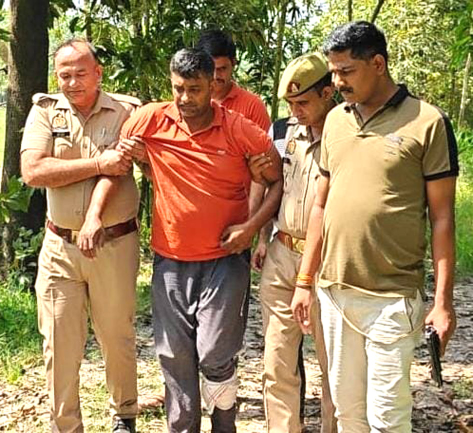 सहारनपुर में पुलिस मुठभेड़, शातिर गौकश परवेज उर्फ बिल्ला घायल, अवैध असलाह बरामद