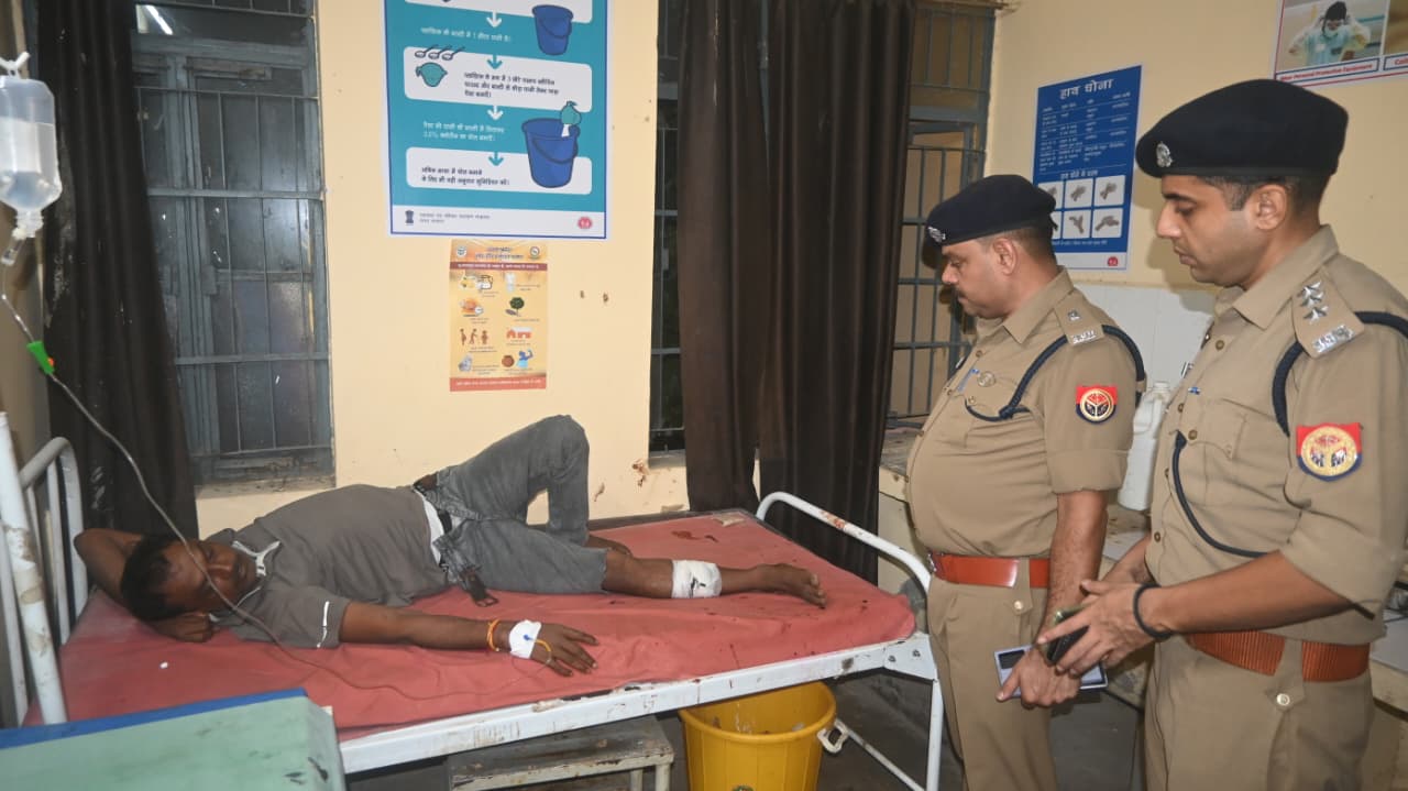 औरैया में अछल्दा गोलीकांड: पुलिस मुठभेड़ में दो बदमाश गिरफ्तार, एक घायल