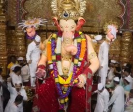 विसर्जन से पहले उमड़ा श्रद्धालुओं का सैलाब – लालबागचा राजा के दर्शन के लिए देश-विदेश से पहुंचे भक्त