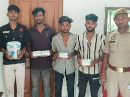 मेरठ में इंचौली पुलिस ने चोरी की वारदातों का किया पर्दाफाश, चार आरोपी गिरफ्तार