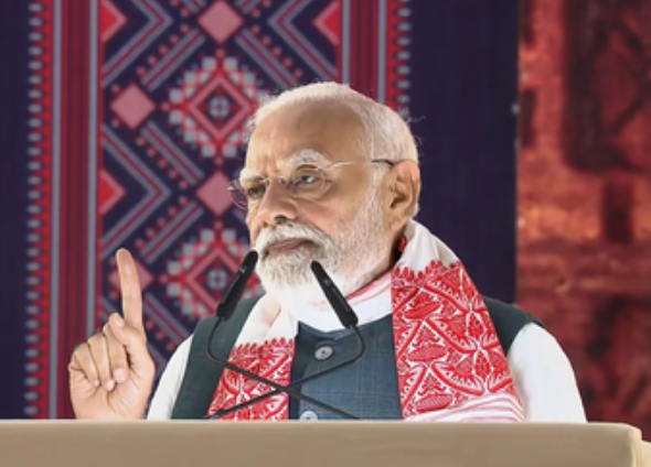 आज भारत दुनिया का सबसे तेजी से विकसित होने वाला देश है, असम के गोलाघाट में बोले पीएम मोदी