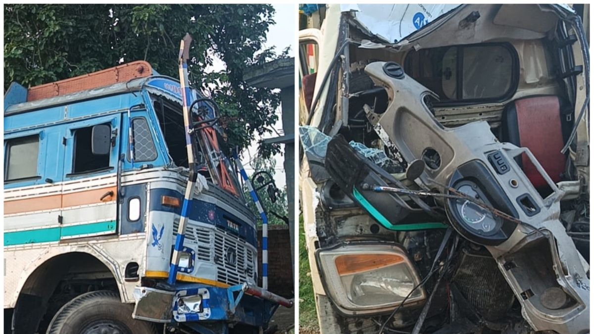 चांदपुर में कंटेनर और मैजिक की टक्कर, सहारनपुर चालक की मौत, फर्नीचर लेकर मुरादाबाद जा रहा था”