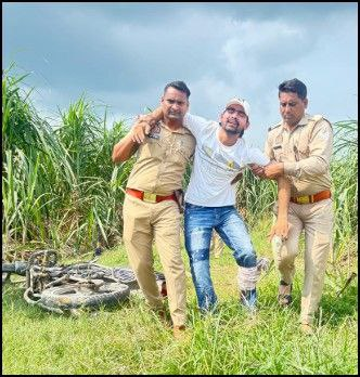 मेरठ में पुलिस मुठभेड़ में घायल हुआ असलहा तस्कर, चार गिरफ्तार