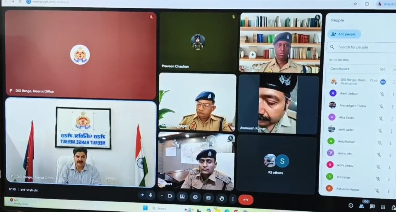 मेरठ डीआईजी ने मिशन शक्ति समीक्षा बैठक में दिए दिशा-निर्देश
