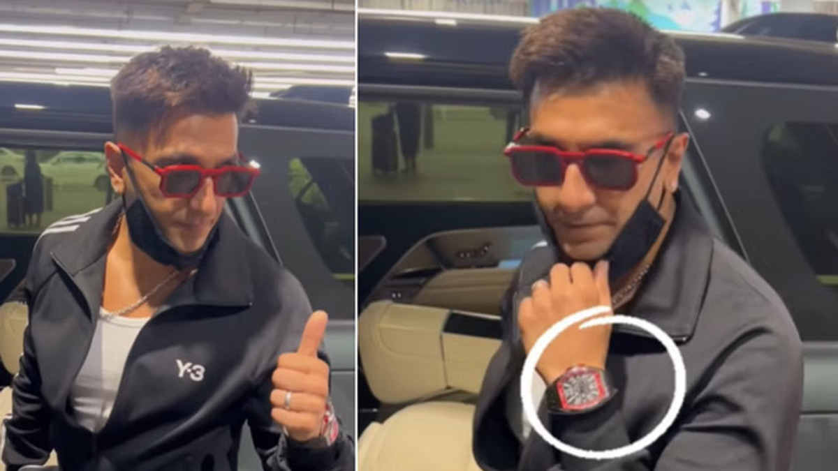 रणवीर सिंह का एयरपोर्ट स्टाइल! नई हेयरस्टाइल और करोड़ों की घड़ी पर फैंस की नजरें टिकीं- Ranveer Singh