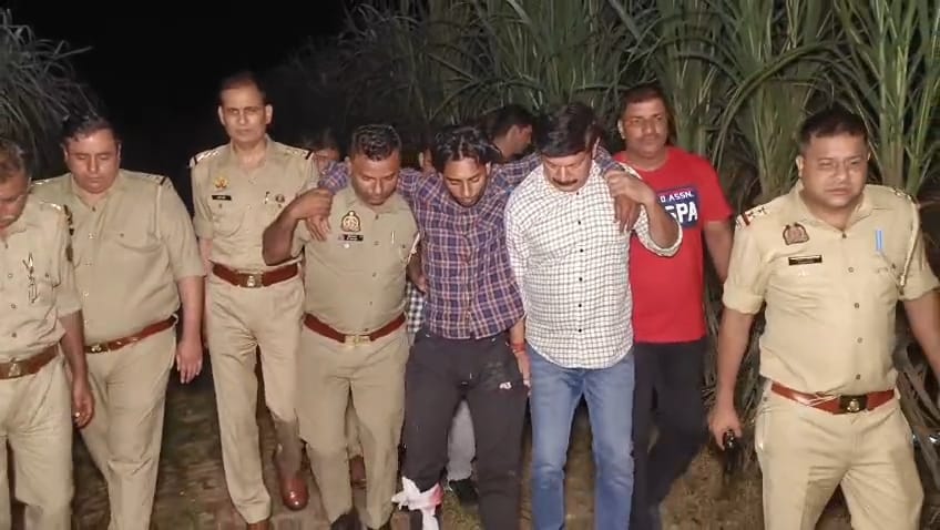 मुज़फ्फरनगर में चंद घंटों के भीतर दो मुठभेड़, चार बदमाश गिरफ्तार, दो घायल