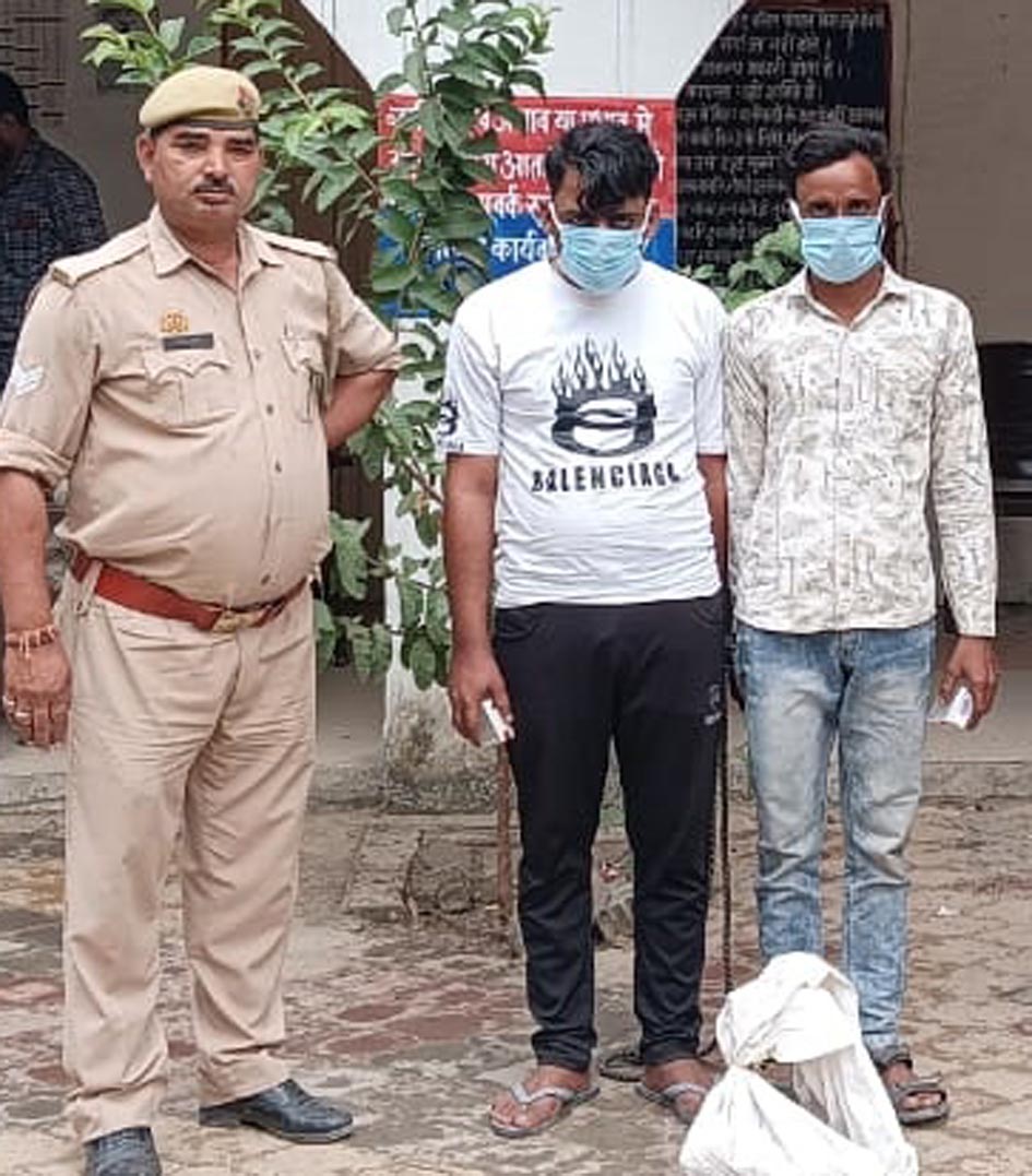 सहारनपुर में ट्रांसफार्मर से तार चोरी करने वाले दो चोर गिरफ्तार, उपकरण और नगदी बरामद