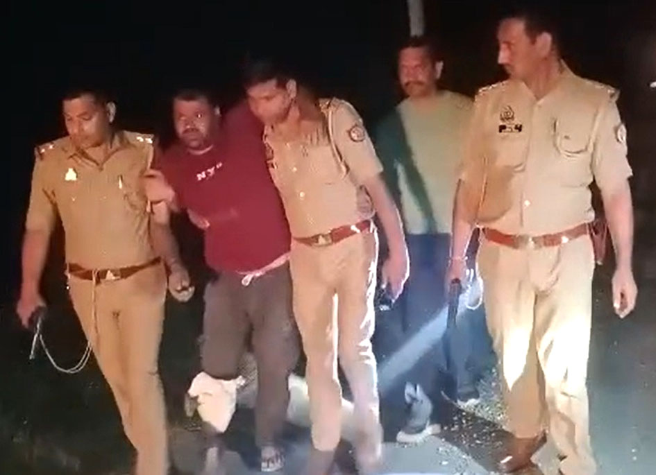 सहारनपुर में गौकशी का आरोपी घायल अवस्था में गिरफ्तार, अवैध असलाह बरामद