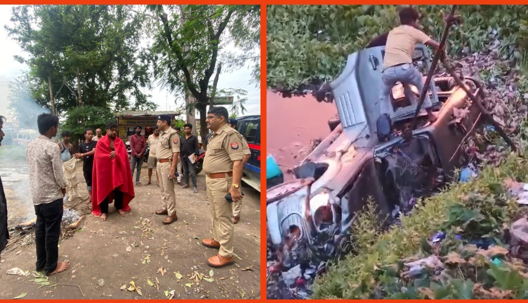 फतेहपुर में बड़ा हादसा: अनियंत्रित होकर स्कार्पियो तालाब में घुसी, चार लोगों की डूब कर मौत, 5 घायल