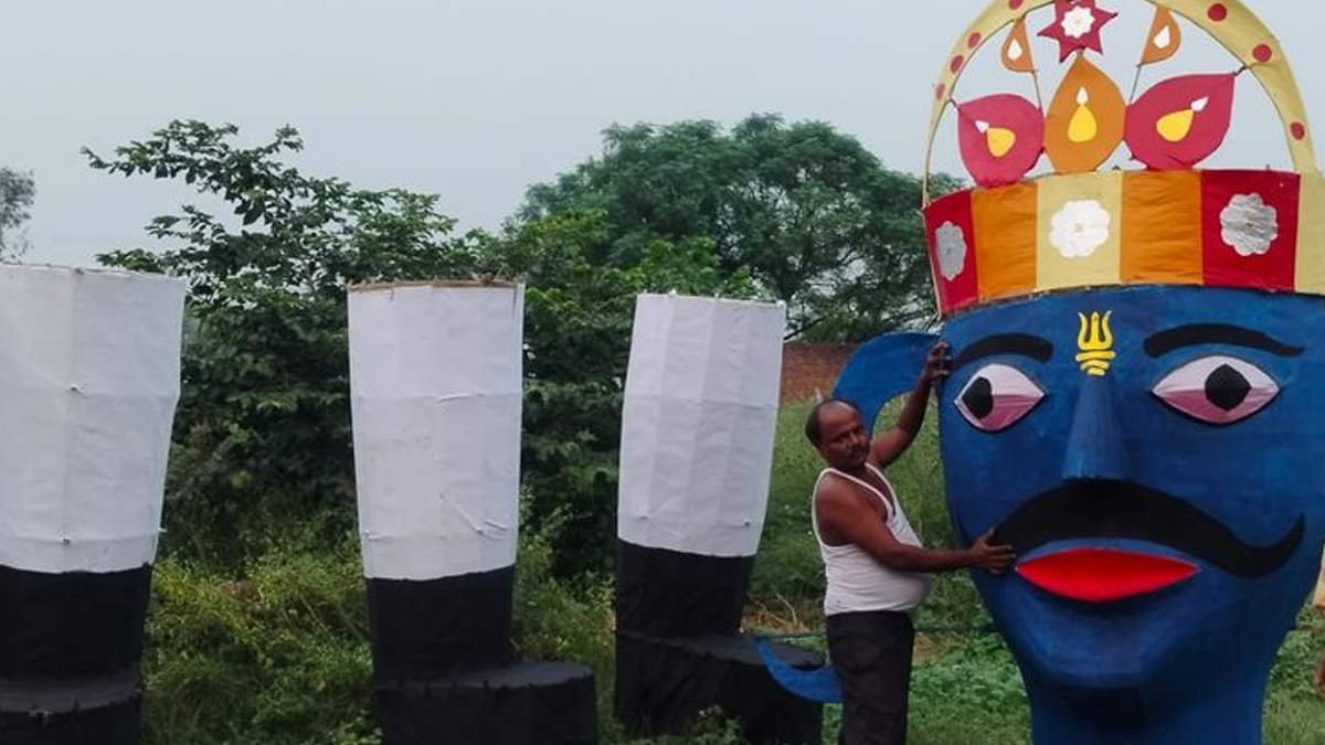 बिजनौर में विजयादशमी पर 60 फीट ऊंचा रावण, 150 मेले और 1500 पुलिसकर्मी तैनात, होगा भव्य दहन समारोह