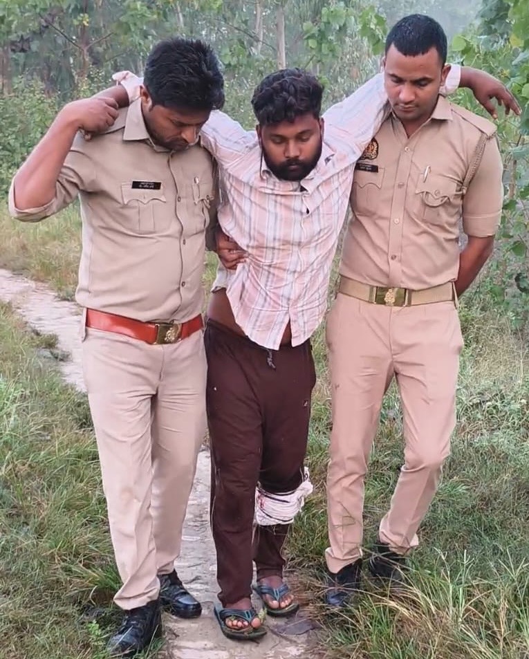 बरेली में गुरनाम सिंह पर फायरिंग करने वाला बदला मुठभेड़ में गिरफ्तार, पैर में लगी गोली