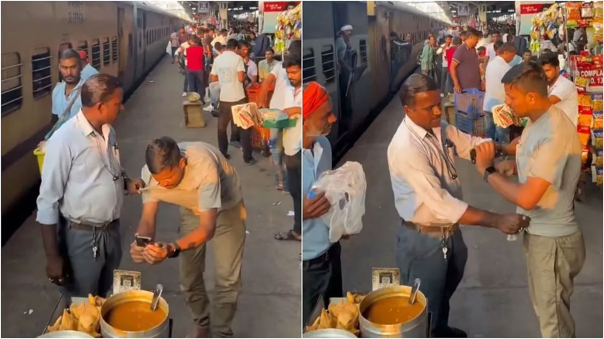चलती ट्रेन में समोसे का विवाद! पेमेंट फेल तो वेंडर ने पकड़ लिया कॉलर, जबलपुर स्टेशन पर हंगामा