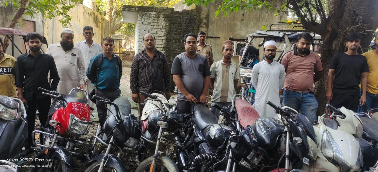 मेरठ रेंज पुलिस की बड़ी कामयाबी: 128 चोरी के वाहन बरामद, 1.25 करोड़ की रिकवरी
