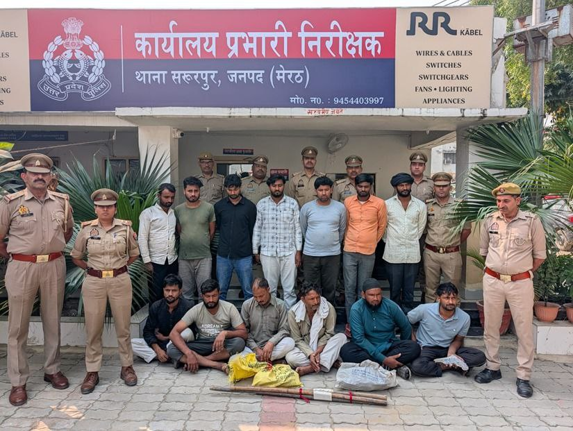 मेरठ में फायरिंग और पथराव की घटना, सरूरपुर पुलिस ने 13 आरोपियों को दबोचा