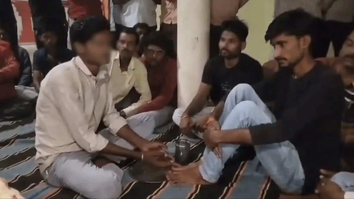 “AI मीम का गुस्सा: दमोह में युवक को पैर धुलवाकर वही पानी पिलाया, वीडियो ने देश को हिलाया”