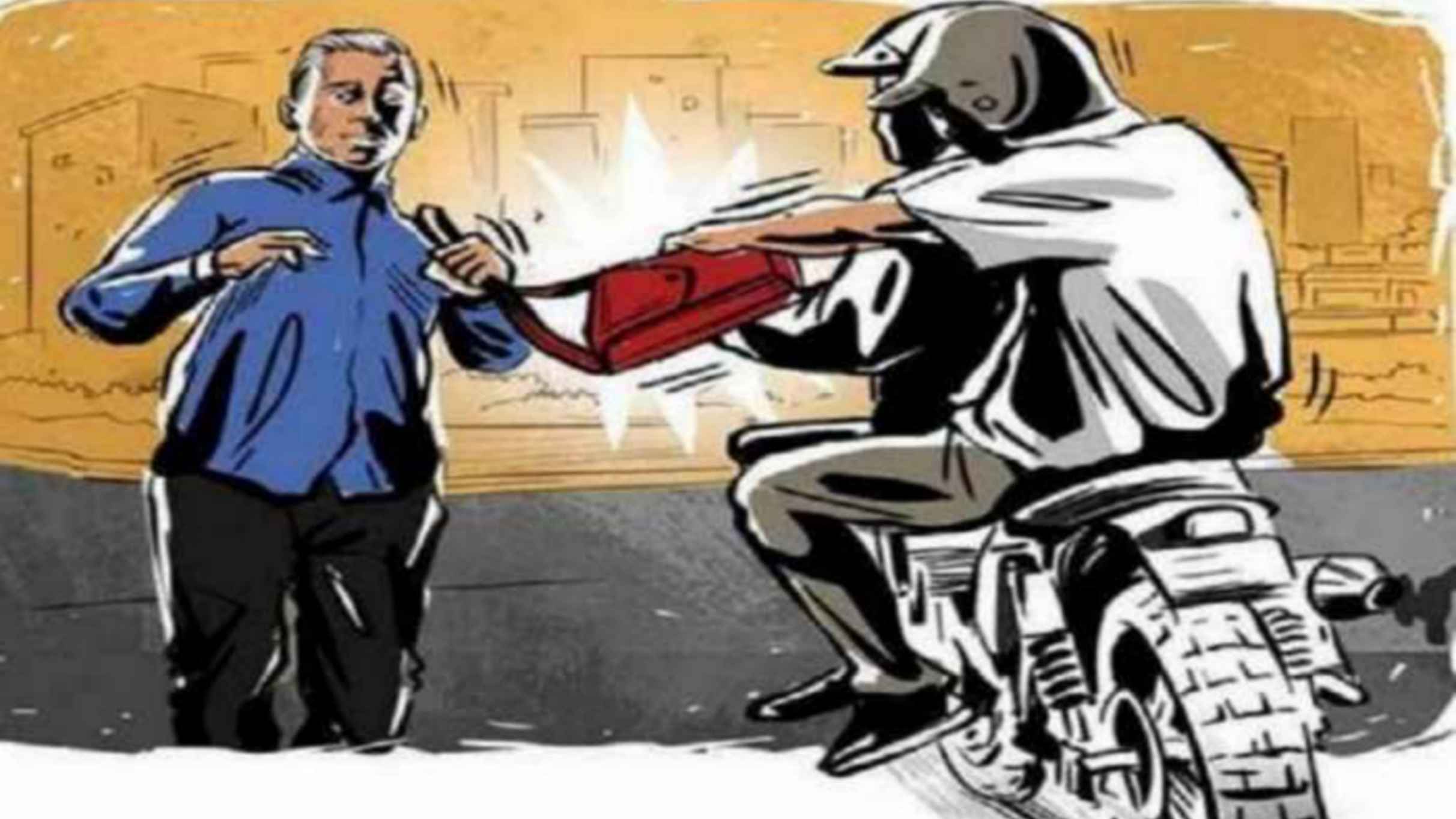 नोएडा में बाइक सवार बदमाशों ने छात्र से लैपटॉप और नकदी लूटे