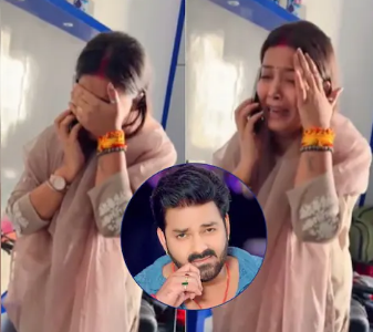 फूट-फूटकर रोती दिखीं भोजपुरी एक्टर की पत्नी, लखनऊ पहुंचीं तो पुलिस ने रोक लिया, जानें पूरा मामला