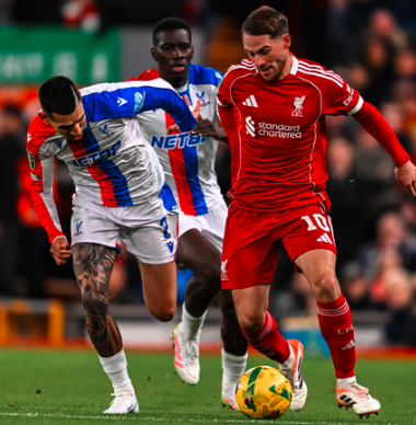 क्रिस्टल पैलेस ने लिवरपूल को 3-0 से हराया, काराबाओ कप से बाहर हुई रेड्स टीम