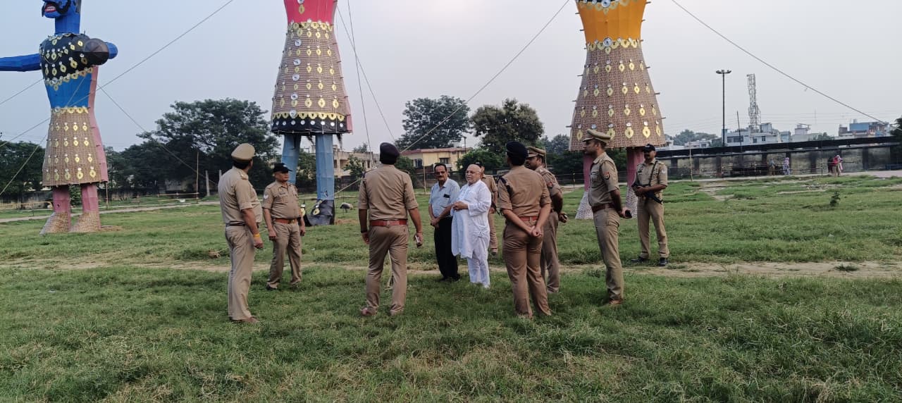 मुज़फ्फरनगर में दशहरे पर 58 स्थानों पर होगा रावण दहन, एसएसपी ने सुरक्षा व्यवस्था का लिया जायज़ा