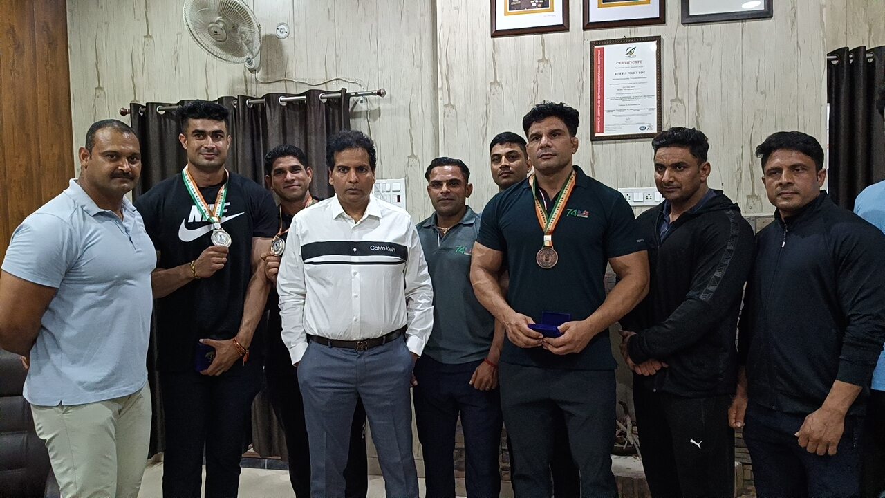 74वीं अखिल भारतीय पुलिस बॉडीबिल्डिंग प्रतियोगिता में मुज़फ्फरनगर के पुलिस बॉडी-बिल्डरों ने यूपी के लिए तीन मेडल जीते