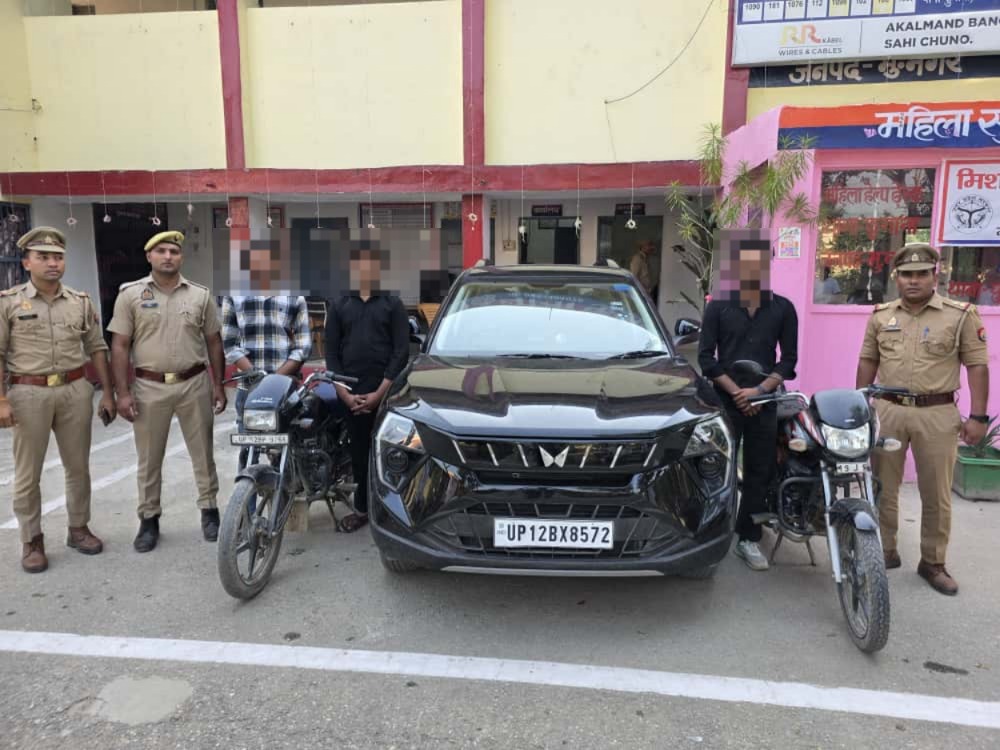 मुजफ्फरनगर में जन्मदिन का शो-ऑफ पड़ा भारी, फुगाना पुलिस ने 3 युवकों को किया गिरफ्तार, गाड़ी व दो बाइक सीज