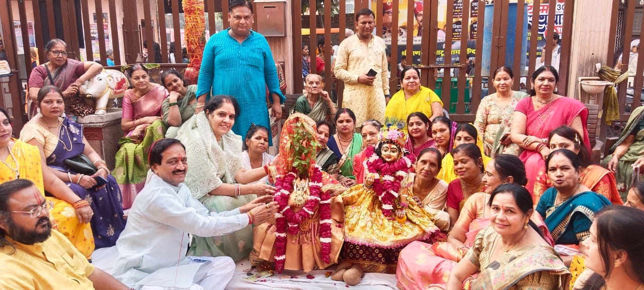 मुज़फ्फरनगर के गणपति धाम में धूमधाम से हुआ तुलसी-शालिग्राम विवाह; निकली भव्य बारात