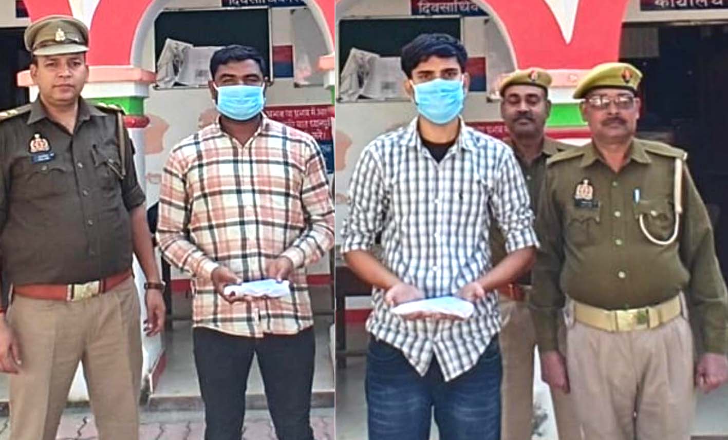 सहारनपुर: बिहारीगढ़ पुलिस ने दो आरोपियों को देशी पिस्टल और जिन्दा कारतूस के साथ गिरफ्तार किया