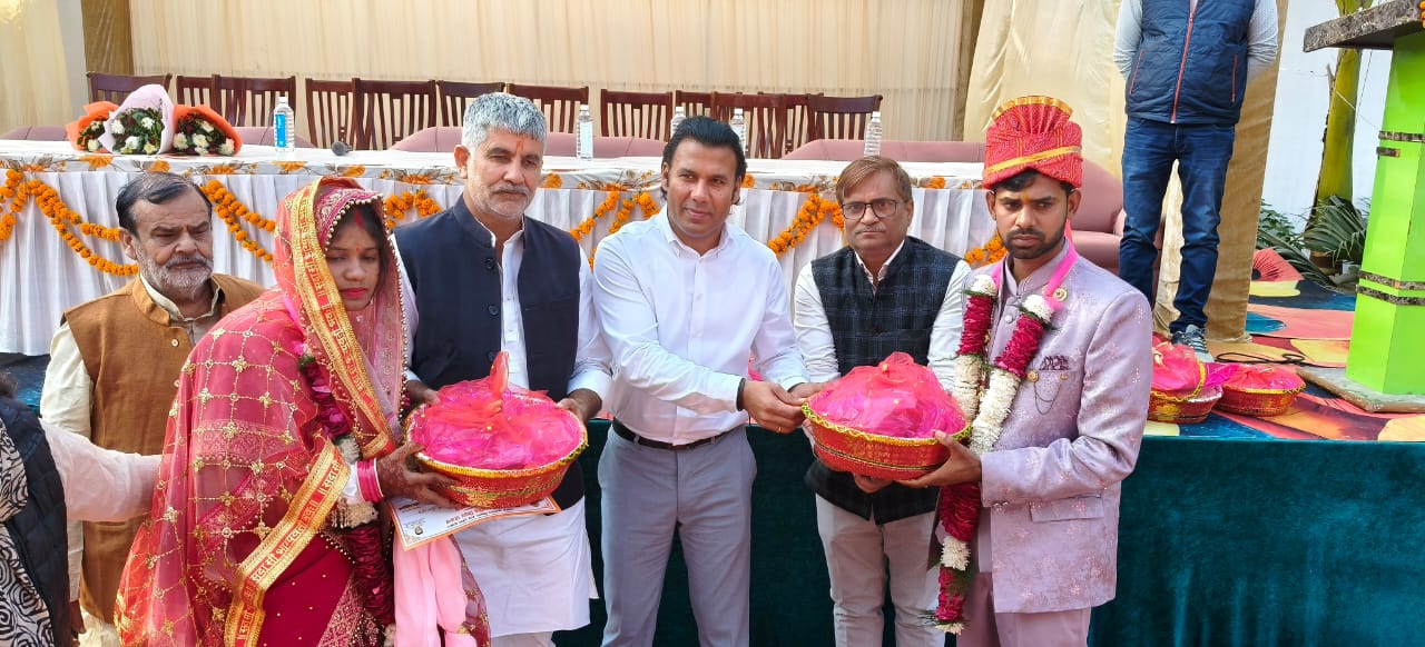 शामली में मुख्यमंत्री सामूहिक विवाह योजना के तहत 50 जोड़ों का विवाह सम्पन्न