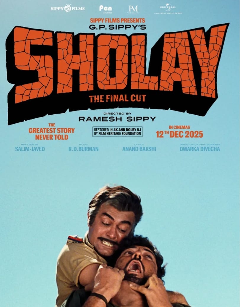 शोले 50 साल बाद 4K रिस्टोर वर्जन में लौट रही है, असली क्लाइमैक्स पहली बार सिनेमाघरों में